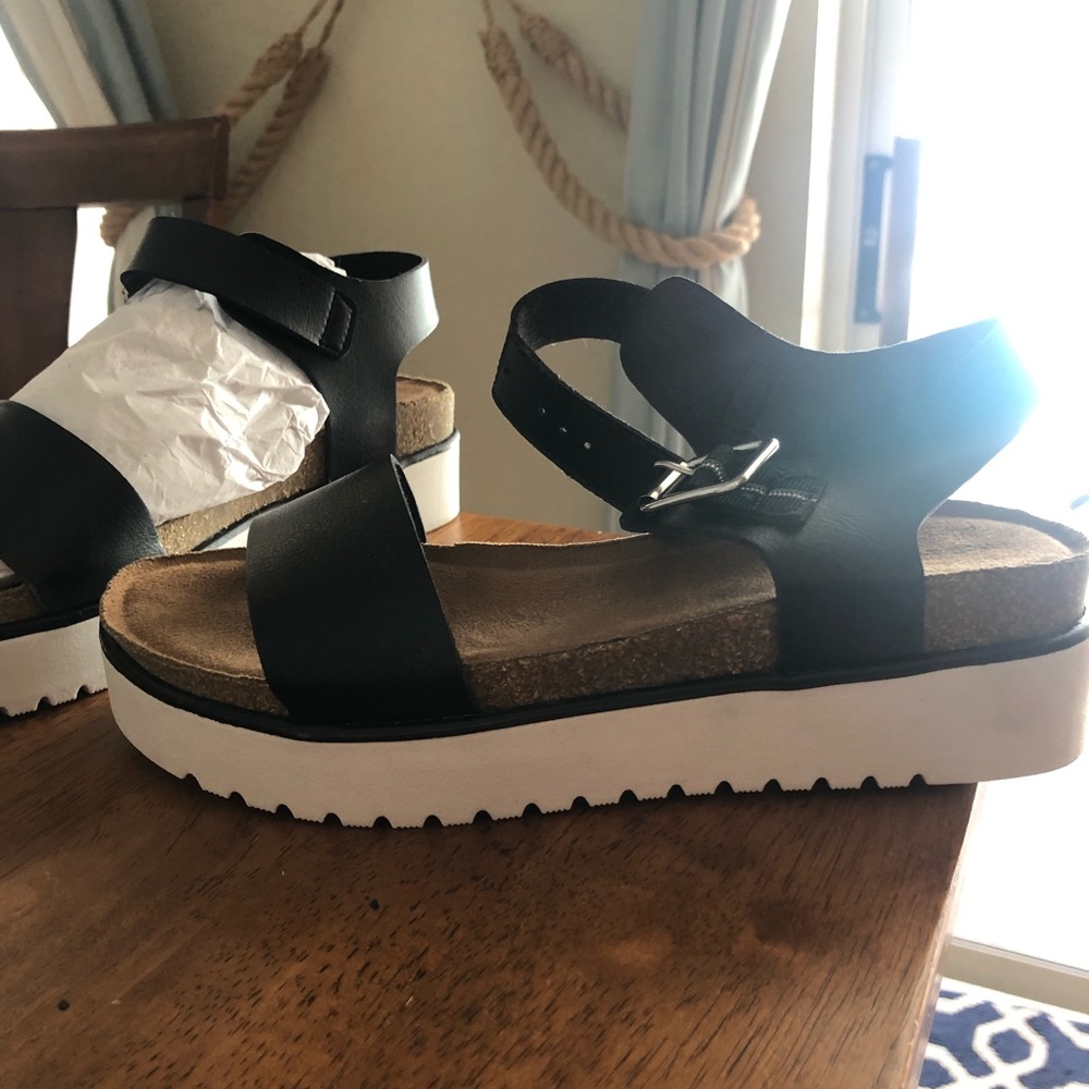 Brand new never worn platform sandals